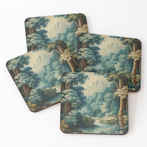 Item preview, Vintage Antique 1800s Forest Tapestry designed and sold by ptlsprntsdsgn.