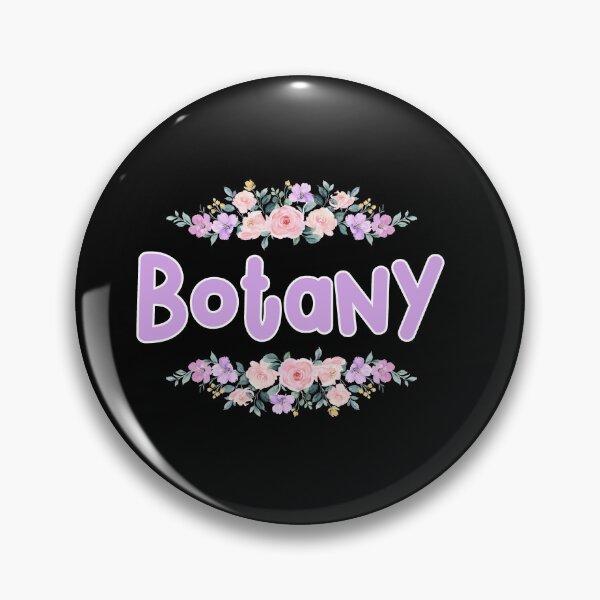 Item preview, Purple Flower Botany Name Label (Black) designed and sold by NormadWorld.