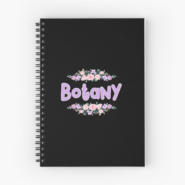 Item preview, Purple Flower Botany Name Label (Black) designed and sold by NormadWorld.