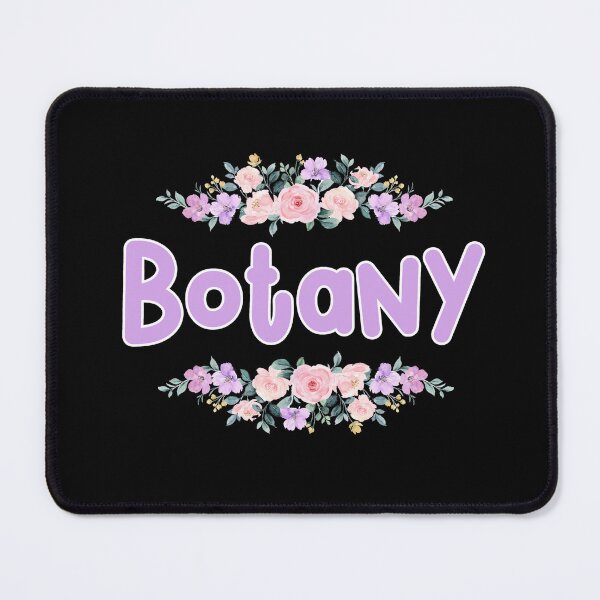 Item preview, Purple Flower Botany Name Label (Black) designed and sold by NormadWorld.