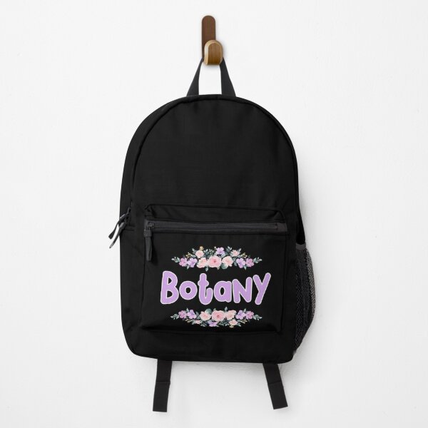 Item preview, Purple Flower Botany Name Label (Black) designed and sold by NormadWorld.