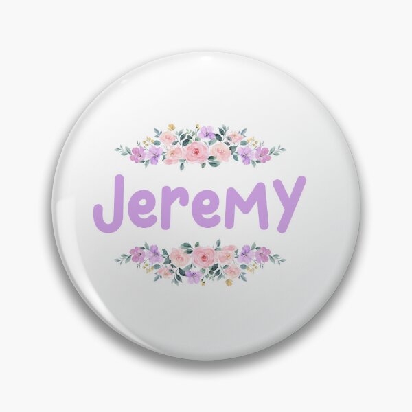 Item preview, Purple Flower Jeremy Name Label designed and sold by NormadWorld.