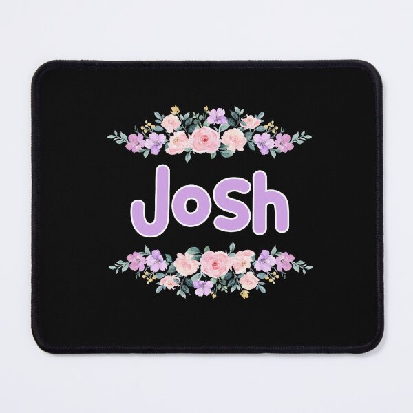 Item preview, Purple Flower Josh Name Label (Black) designed and sold by NormadWorld.