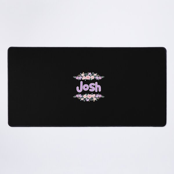 Item preview, Purple Flower Josh Name Label (Black) designed and sold by NormadWorld.