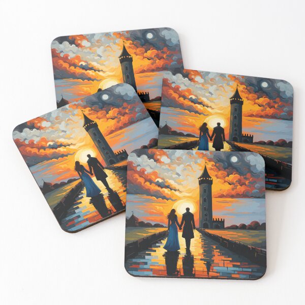 Item preview, Victorian Lovers holding hands Valentine's Day Artwork designed and sold by Collision19.