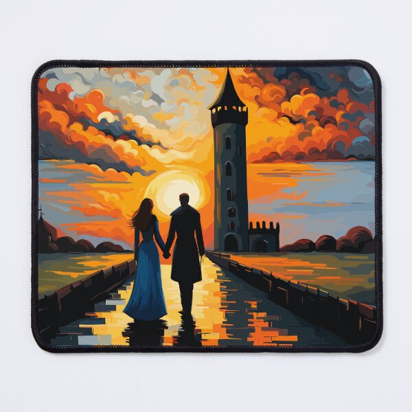Item preview, Victorian Lovers holding hands Valentine's Day Artwork designed and sold by Collision19.