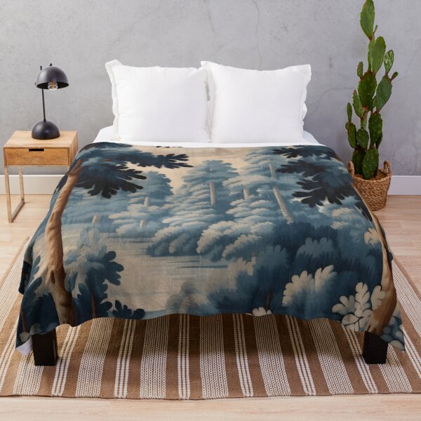 Item preview, Vintage Antique 1800s Forest Tapestry designed and sold by ptlsprntsdsgn.