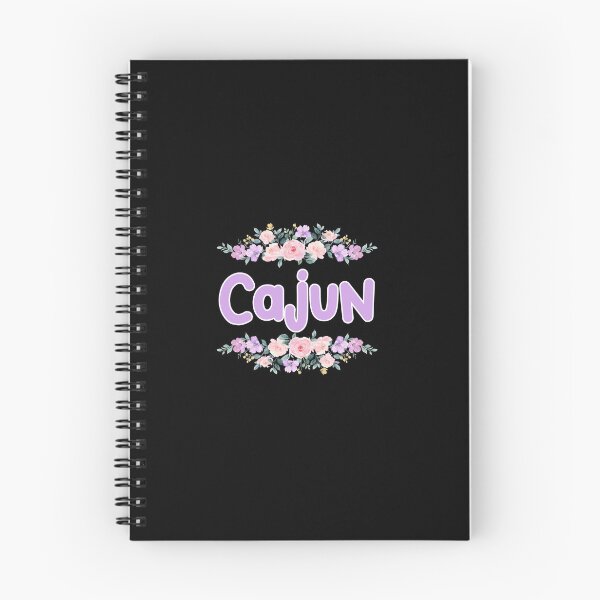 Aperçu de l'œuvre Étiquette de nom Cajun fleur pourpre (noir) créée et vendue par NormadWorld.