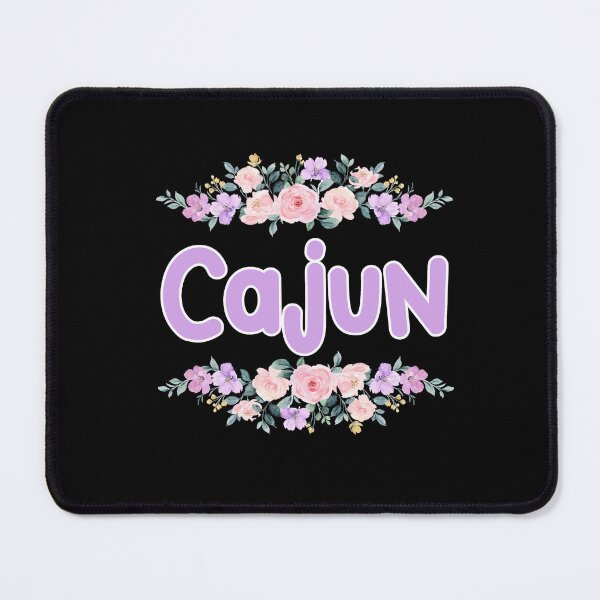 Item preview, Purple Flower Cajun Name Label (Black) designed and sold by NormadWorld.