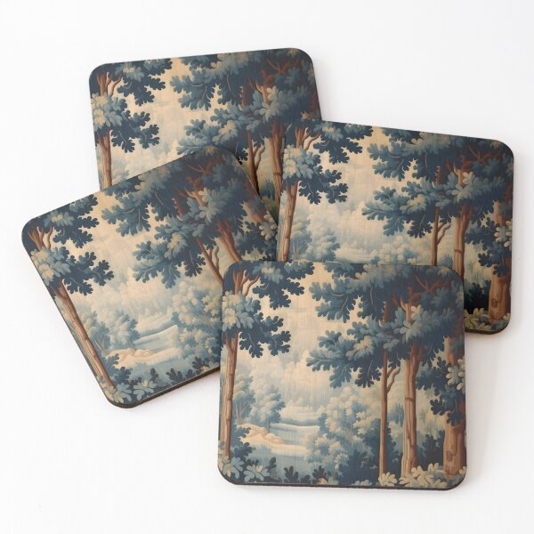 Item preview, Vintage Antique 1800s Forest Tapestry designed and sold by ptlsprntsdsgn.