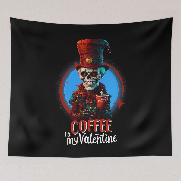 Item preview, Skeleton Coffee Is My Valentine Funny Valentines Day designed and sold by Zak48shop.