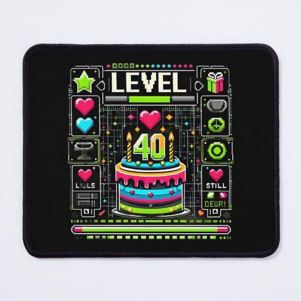 Item preview, Level 40 Retro Level 40 Achievement - Classic Gamer Birthday designed and sold by CogniCraft.