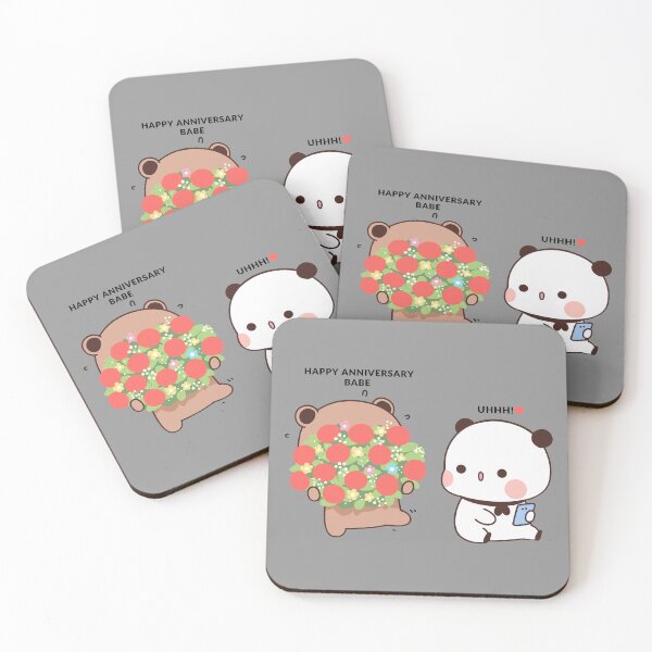 Item preview, DuDu Bear surprising BuBu Panda in their anniversary❤️ designed and sold by Pandety.
