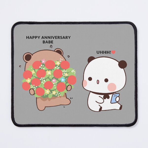 Item preview, DuDu Bear surprising BuBu Panda in their anniversary❤️ designed and sold by Pandety.