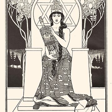 Artwork thumbnail, HD. The Queen of Sabbath, by Ephraim Moses Lilien (1900) by MINDTHECHERRY