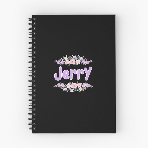Item preview, Purple Flower Jerry Name Label (Black) designed and sold by NormadWorld.