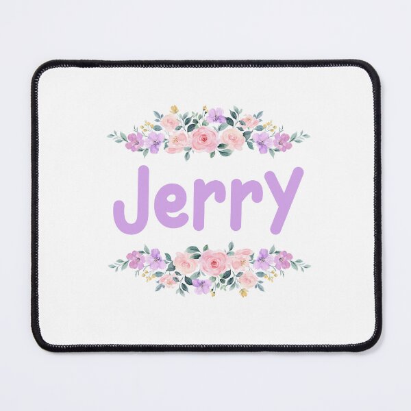 Item preview, Purple Flower Jerry Name Label designed and sold by NormadWorld.