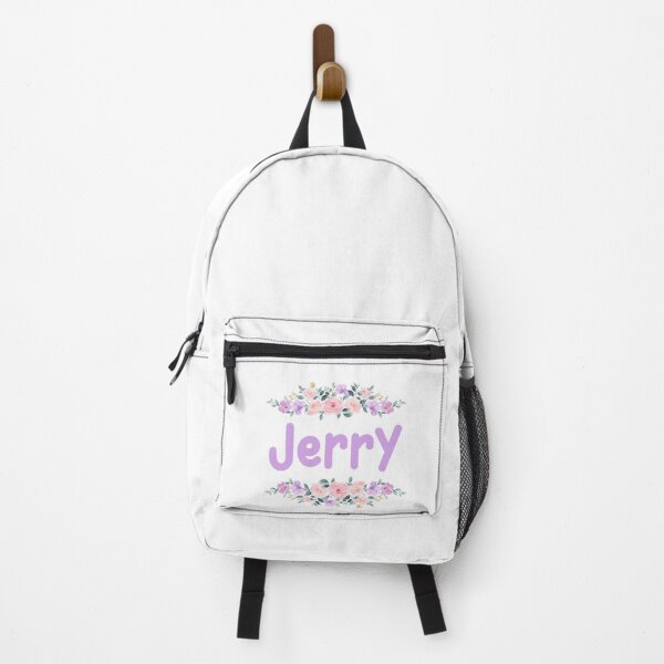 Item preview, Purple Flower Jerry Name Label designed and sold by NormadWorld.