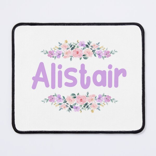 Item preview, Purple Flower Alistair Name Label designed and sold by NormadWorld.