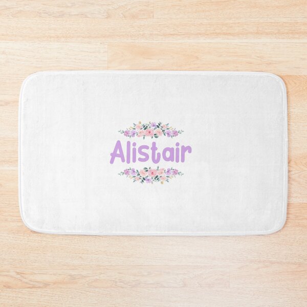 Item preview, Purple Flower Alistair Name Label designed and sold by NormadWorld.