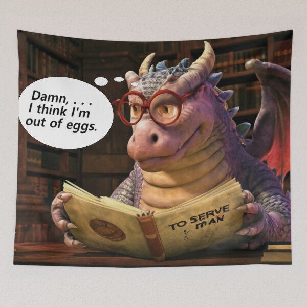 Item preview, Dragon - Cartoon - Dark Comedy. designed and sold by shakespeare1212.