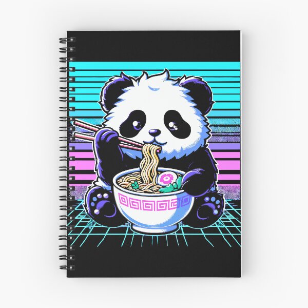 Item preview, Cute Panda Eating Ramen designed and sold by QUOTABLE STICKERS.