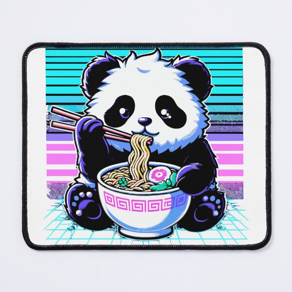Item preview, Cute Panda Eating Ramen designed and sold by QUOTABLE STICKERS.