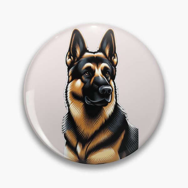 Item preview, Vigilant German Shepherd - Guardian and Protector designed and sold by jamesadsartist.