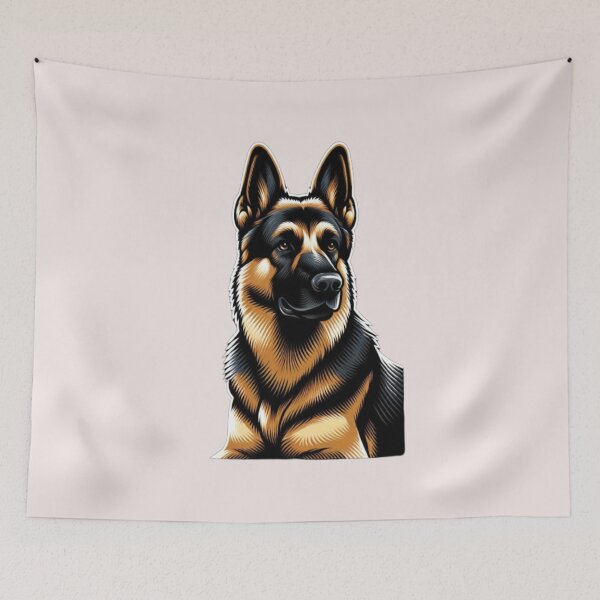 Item preview, Vigilant German Shepherd - Guardian and Protector designed and sold by jamesadsartist.