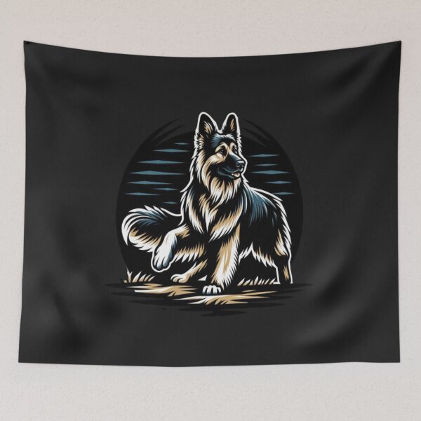 Item preview, Adventurous German Shepherd - Ready for Exploration designed and sold by jamesadsartist.