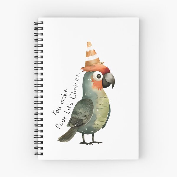 Item preview, You make Poor Life Choices Parrot designed and sold by UpsidedownFrog.