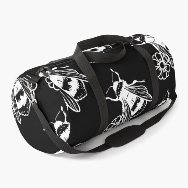 Item preview, Bumblebee And Flower White Line Drawing Design designed and sold by EarthArtDesigns.