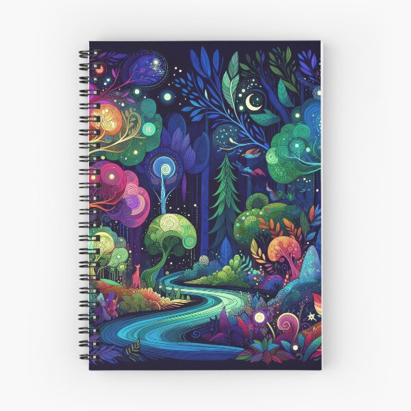 Aperçu de l'œuvre Magie de la forêt nocturne enchantée créée et vendue par SunkenCost.