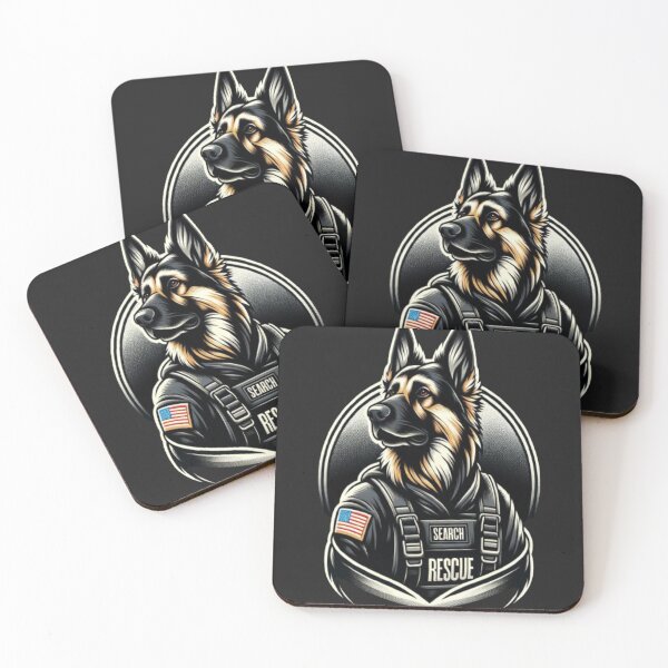 Item preview, Heroic German Shepherd - Search and Rescue Guardian designed and sold by jamesadsartist.