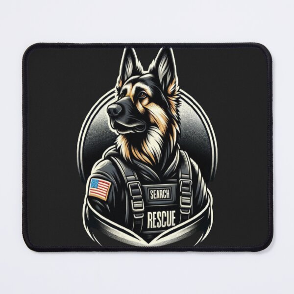 Item preview, Heroic German Shepherd - Search and Rescue Guardian designed and sold by jamesadsartist.