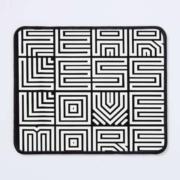 Item preview, Harmony Unveiled: Fear Less Love More Optical Illusion Unique Design designed and sold by LoFi-OG.