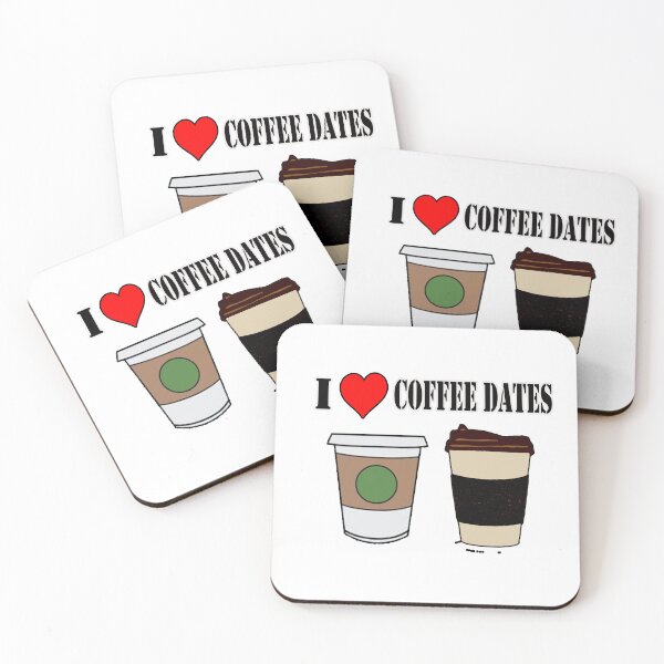 Item preview, I love coffee dates designed and sold by White Tiger Designz .