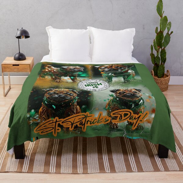 Item preview, Pug HAPPY HOLIDAYS 156 ST. PATRICK DAY designed and sold by RedBluffTraders.