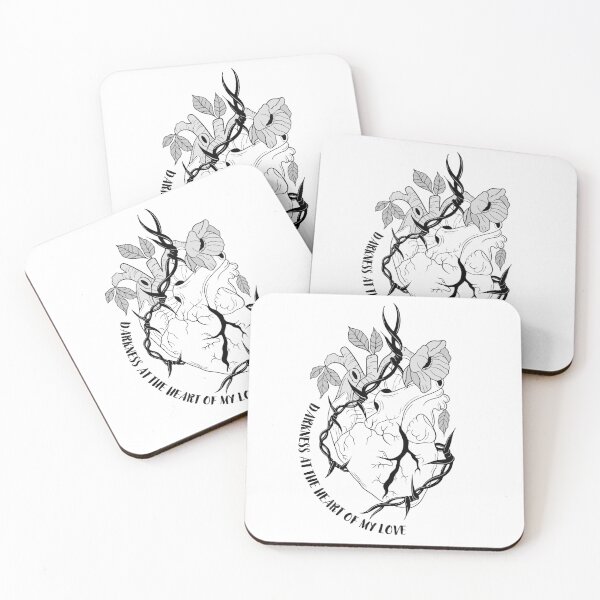 Item preview, Darkness At The Heart Of My Love - Heart B&W Design designed and sold by CharlottesArtz.