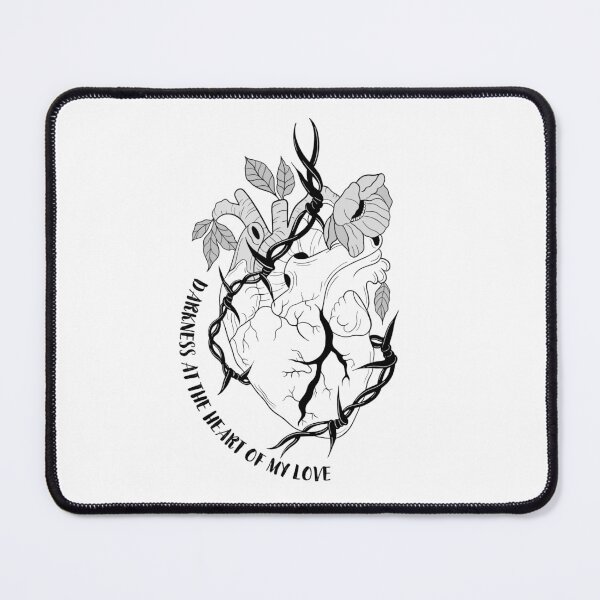 Item preview, Darkness At The Heart Of My Love - Heart B&W Design designed and sold by CharlottesArtz.