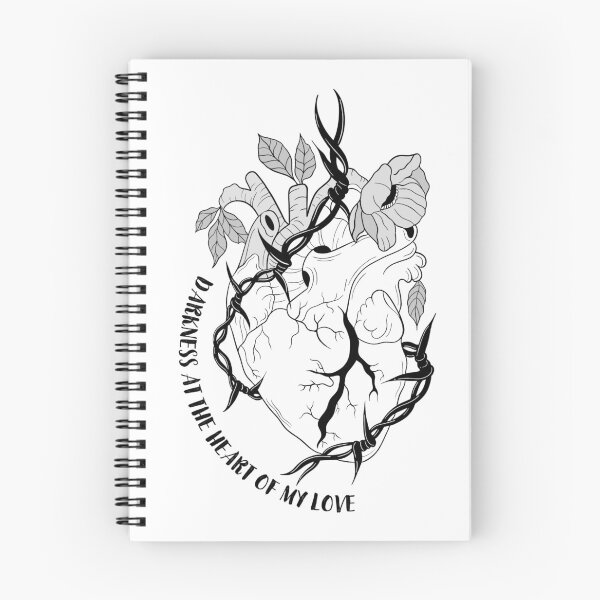 Item preview, Darkness At The Heart Of My Love - Heart B&W Design designed and sold by CharlottesArtz.