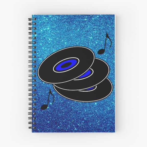 Item preview, Retro Records Blue (Photo of Glitter - Not Reflective) designed and sold by moondreamsmusic.