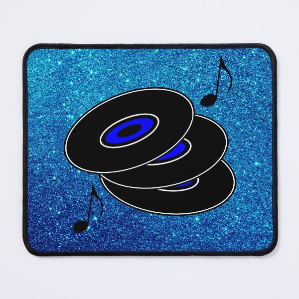 Item preview, Retro Records Blue (Photo of Glitter - Not Reflective) designed and sold by moondreamsmusic.