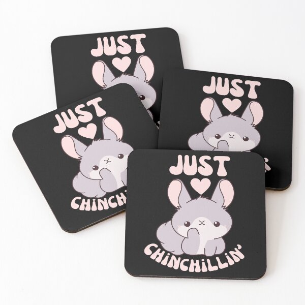 Item preview, Just chinchillin' - funny cartoon chinchilla designed and sold by EvergreenWhimsy.