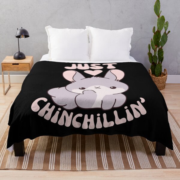 Item preview, Just chinchillin' - funny cartoon chinchilla designed and sold by EvergreenWhimsy.