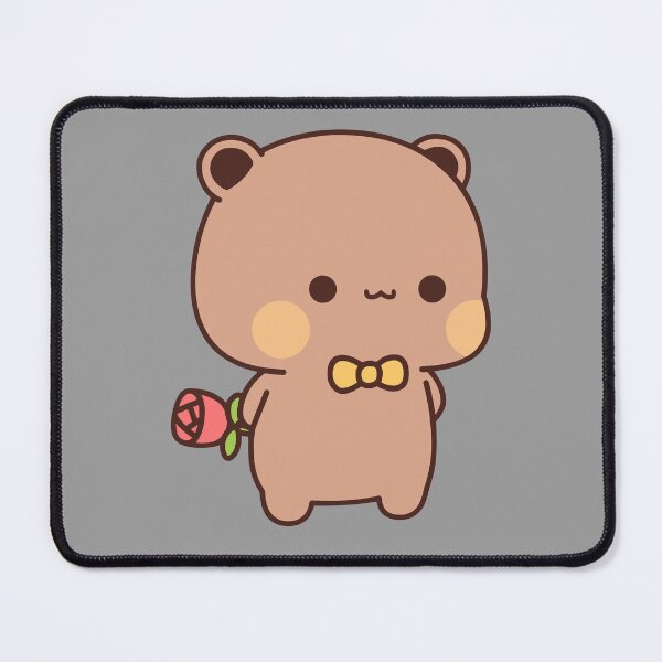 Item preview, DuDu Bear surprising Panda BuBu with a flower❤️ designed and sold by Pandety.