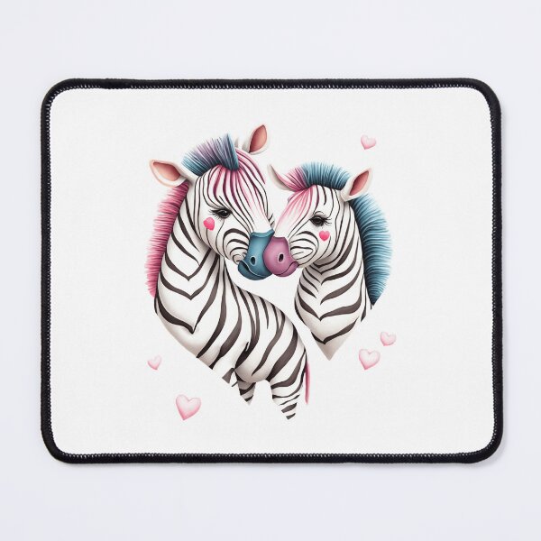 Item preview, Cartoon Zebras expressing affection! designed and sold by fribabywonder.