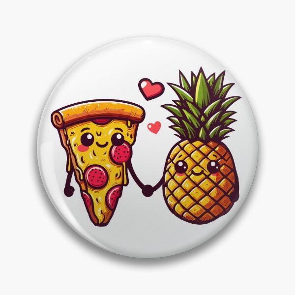 Item preview, Love is Love - Love at First Slice Valentine's Pizza with Pineapple Passion designed and sold by Staatiiart.