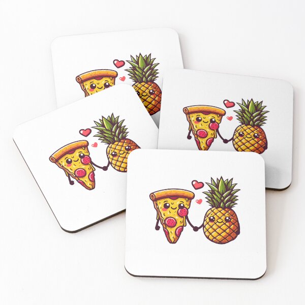 Item preview, Love is Love - Love at First Slice Valentine's Pizza with Pineapple Passion designed and sold by Staatiiart.
