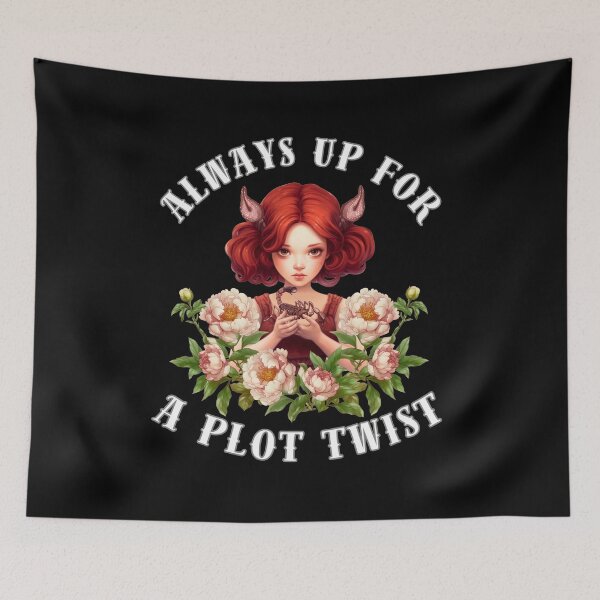 Item preview, Always Up For A Plot Twist. scorpio quote designed and sold by ZodiacWonders.